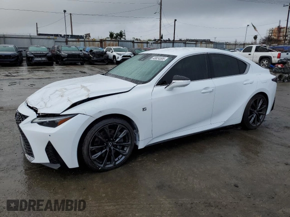 2024 Lexus IS 300 z VIN JTHBA1D23R5132336, wystawiony jako Copart lot #48824595 z przebiegiem 7 435 mil mil oraz Szkoda całkowita • Salvage title. Historia ofert i sprzedaży dostępna na DreamBid. Obrazek 1.