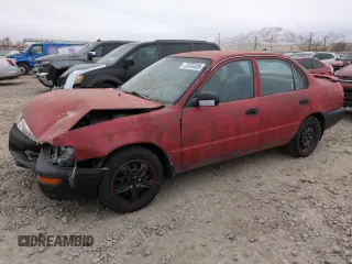 1994 Toyota Corolla with VIN 1NXAE04B6RZ222965, listed as a Copart auction lot 43464405 with 202,497 mi miles and Salvage title. Bid and sale history available at DreamBid. Image 1.