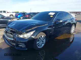 2014 Infiniti Q50 Premium with VIN JN1BV7AP0EM687787, listed as a IAAI auction lot 42084288 with 109,499 mi miles and . Bid and sale history available at carsss.com. Image 17.