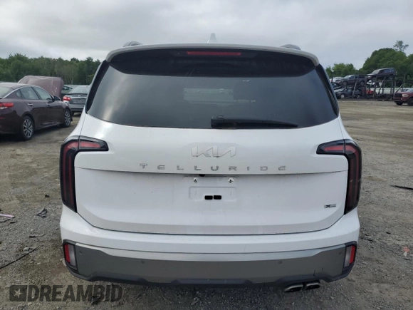 2023 Kia Telluride SX with VIN 5XYP5DGC4PG409789, listed as a Copart auction lot 63911175 with 23,005 mi miles and Salvage title. Bid and sale history available at DreamBid. Image 6.