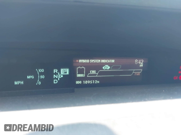 2014 Toyota Prius Four with VIN JTDKN3DUXE1852835, listed as a IAAI auction lot 42234128 with 189,512 mi miles and . Bid and sale history available at DreamBid. Image 7.