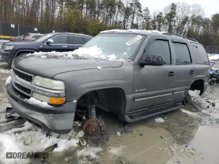 2001 Chevrolet Tahoe LT with VIN 1GNEK13T91J137212, listed as a Copart auction lot 44320315 with 0 mi miles and Salvage Title. Bid and sale history available at carsss.com. Image 1.