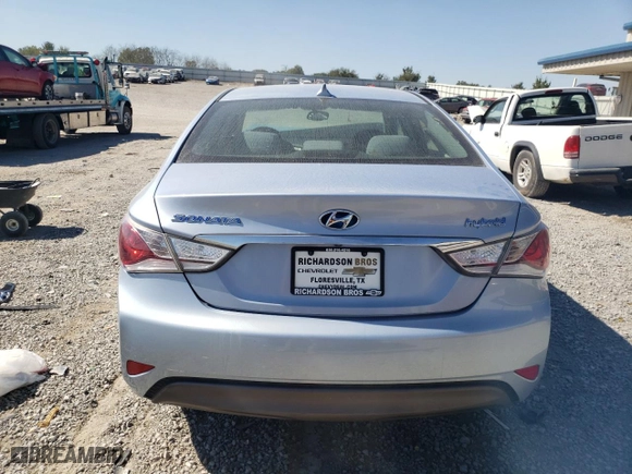 2015 Hyundai Sonata Hybrid Limited with VIN KMHEC4A45FA120820, listed as a Copart auction lot 74912714 with 0 mi miles and Salvage Title. Bid and sale history available at carsss.com. Image 6.