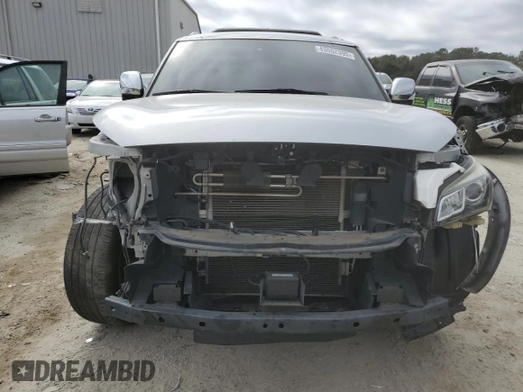 2016 Infiniti QX80 with VIN JN8AZ2NC0G9400496, listed as a Copart auction lot 43552395 with 161,648 mi miles and Salvage Title. Bid and sale history available at DreamBid. Image 5.