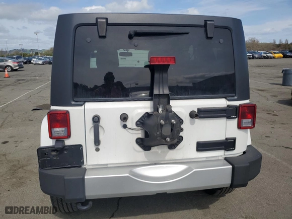 2015 Jeep Wrangler Unlimited Sahara with VIN 1C4BJWEG2FL577845, listed as a Copart auction lot 51267315 with 125,830 mi miles and Salvage Title. Bid and sale history available at carsss.com. Image 6.