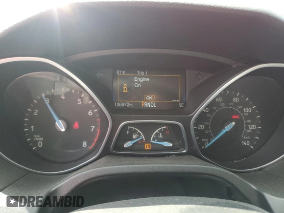 2016 Ford Focus SE with VIN 1FADP3K27GL290216, listed as a Copart auction lot 55349895 with 136,872 mi miles and Clean Title. Bid and sale history available at carsss.com. Image 9.