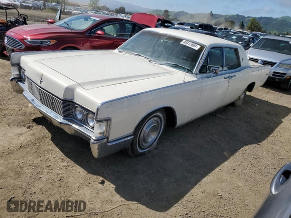 1968 Lincoln Continental with VIN 8Y82A846885, listed as a Copart auction lot 49415864 with 27,591 mi miles and Salvage Title. Bid and sale history available at DreamBid. Image 1.