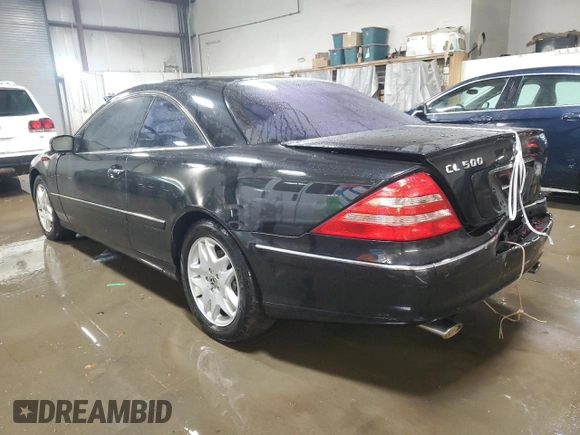2001 Mercedes-Benz CL 500/600 z VIN WDBPJ75J01A008311, wystawiony jako Copart lot #51051745 z przebiegiem 178 423 mil mil oraz Szkoda całkowita • Salvage title. Historia ofert i sprzedaży dostępna na DreamBid. Obrazek 2.