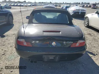 2001 BMW Z3 2.5i with VIN WBACN33431LK45600, listed as a Copart auction lot 77857924 with 127,272 mi miles and Salvage Title. Bid and sale history available at carsss.com. Image 6.