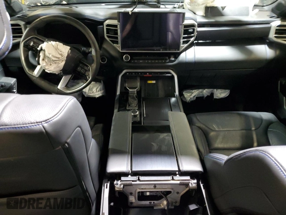 2023 Toyota Tundra Platinum с VIN 5TFNA5DB1PX111511, выставлен на аукционе Copart как лот 43710805 с пробегом Не указан миль и Списание • Salvage title. История ставок и продаж доступна на DreamBid. Изображение 8.