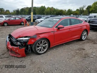 2022 Audi A5 Sportback Premium with VIN WAUABCF51NA011980, listed as a Copart auction lot 71982364 with 8,077 mi miles and Salvage Title. Bid and sale history available at carsss.com. Image 1.
