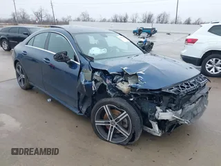 2020 Mercedes-Benz CLA with VIN WDD5J4HB9LN079259, listed as a IAAI auction lot 41450605 with 51,492 mi miles. Bid and sale history available at carsss.com. Image 1.