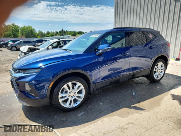 2022 Chevrolet Blazer LT with VIN 3GNKBJRS0NS149559, listed as a Copart auction lot 61374985 with 42,095 mi miles and Salvage title. Bid and sale history available at DreamBid. Image 1.