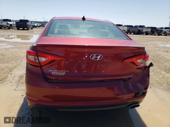 2015 Hyundai Sonata SE with VIN 5NPE24AF5FH257029, listed as a Copart auction lot 51072275 with 124,714 mi miles and Salvage Title. Bid and sale history available at DreamBid. Image 6.