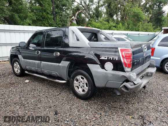 2002 Chevrolet Avalanche with VIN 3GNEC13T42G320758, listed as a Copart auction lot 58986625 with Not provided miles and Salvage title. Bid and sale history available at DreamBid. Image 2.