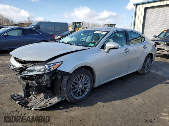 2018 Lexus ES with VIN 58ABK1GG4JU101875, listed as a Copart auction lot 43758595 with 0 mi miles and Salvage Title. Bid and sale history available at carsss.com. Image 1.