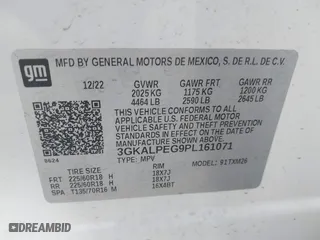 2023 GMC Terrain SLT with VIN 3GKALPEG9PL161071, listed as a IAAI auction lot 41895831 with 24,509 mi miles. Bid and sale history available at carsss.com. Image 9.