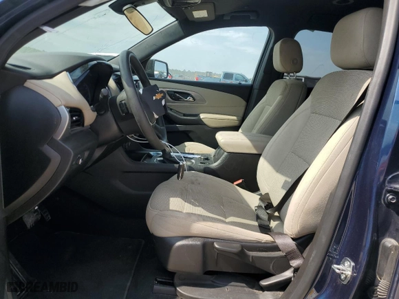 2022 Chevrolet Traverse LS with VIN 1GNERFKW7NJ169151, listed as a Copart auction lot 53361845 with 45,178 mi miles and Salvage Title. Bid and sale history available at carsss.com. Image 7.