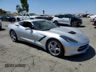 2017 Chevrolet Corvette 1LT with VIN 1G1YB2D77H5109076, listed as a Copart auction lot 62728585 with 97,910 mi miles and Salvage title. Bid and sale history available at DreamBid. Image 4.