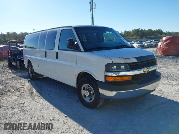 2015 Chevrolet Express Passenger LT with VIN 1GAZG1FG4F1145356, listed as a IAAI auction lot 41768799 with 134,492 mi miles and . Bid and sale history available at DreamBid. Image 1.