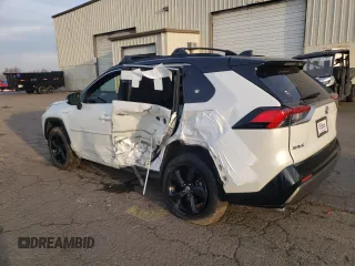 2020 Toyota RAV4 Hybrid XSE with VIN JTMEWRFV5LD541943, listed as a Copart auction lot 84005364 with 88,435 mi miles and Salvage title. Bid and sale history available at DreamBid. Image 2.