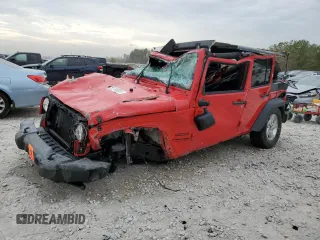 2018 Jeep Wrangler JK Unlimited Sport S with VIN 1C4BJWDG1JL854754, listed as a Copart auction lot 81710803 with 0 mi miles and Non Repairable. Bid and sale history available at carsss.com. Image 1.