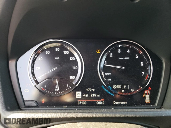 2020 BMW X1 sDrive28i with VIN WBXJG7C01L5R92602, listed as a Copart auction lot 72885942 with 37,130 mi miles. Bid and sale history available at carsss.com. Image 9.