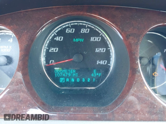 2009 Buick Lucerne CXL with VIN 1G4HD57M09U135641, listed as a IAAI auction lot 41823615 with 107,479 mi miles and . Bid and sale history available at DreamBid. Image 15.