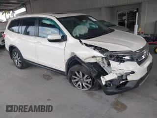 2019 Honda Pilot EX-L with VIN 5FNYF6H57KB011649, listed as a IAAI auction lot 41880951 with 99,504 mi miles. Bid and sale history available at carsss.com. Image 1.