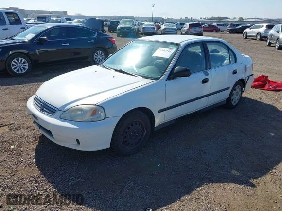 2000 Honda Civic LX with VIN 2HGEJ6673YH502410, listed as a IAAI auction lot 41992745 with 173,958 mi miles. Bid and sale history available at carsss.com. Image 2.