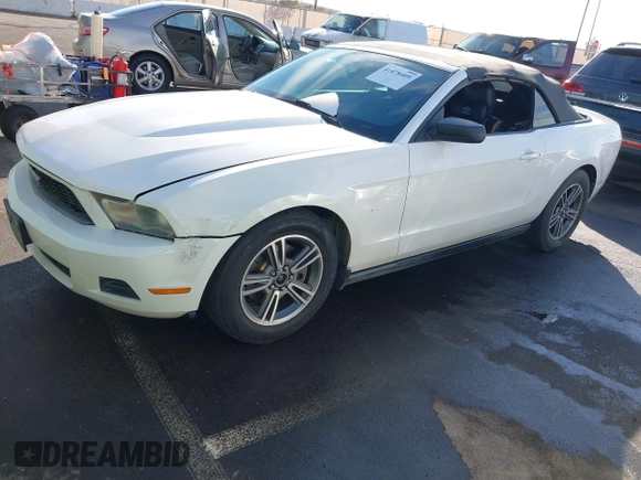 2012 Ford Mustang V6 with VIN 1ZVBP8EMXC5222287, listed as a IAAI auction lot 41478409 with 194,224 mi miles and . Bid and sale history available at carsss.com. Image 6.