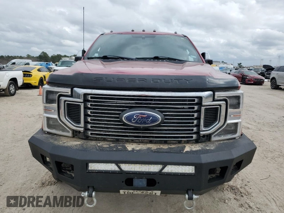 2022 Ford F-350 XL with VIN 1FT8W3DT7NED60044, listed as a Copart auction lot 42649375 with Not Provided miles and Salvage Title. Bid and sale history available at DreamBid. Image 5.