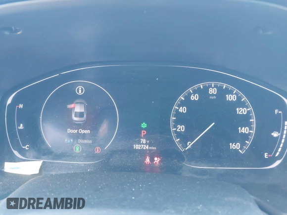 2019 Honda Accord Sedan Sport 1.5T with VIN 1HGCV1F3XKA006554, listed as a IAAI auction lot 41702809 with 102,724 mi miles. Bid and sale history available at carsss.com. Image 7.