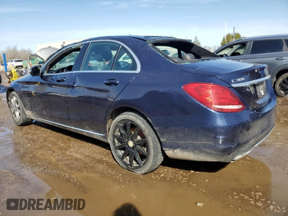 2017 Mercedes-Benz C 300 with VIN 55SWF4KB0HU184138, listed as a Copart auction lot 51736365 with 164,744 mi miles and Clean title. Bid and sale history available at DreamBid. Image 2.