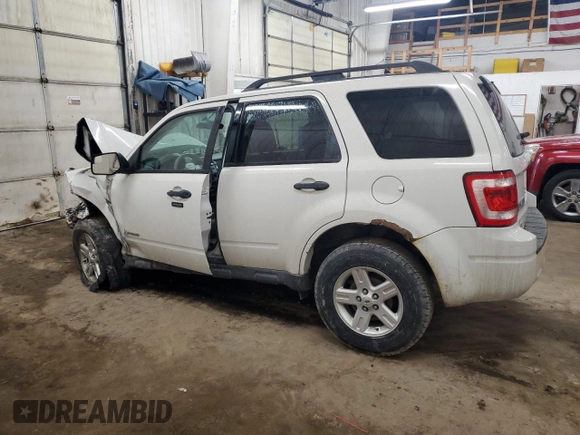 2012 Ford Escape Hybrid z VIN 1FMCU5K37CKB20209, wystawiony jako Copart lot #47182745 z przebiegiem Nie podano mil oraz Szkoda całkowita • Salvage title. Historia ofert i sprzedaży dostępna na DreamBid. Obrazek 2.