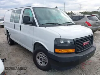 2023 GMC Savana Cargo z VIN 1GTW7AFP7P1227786, wystawiony jako IAAI lot #41035185 z przebiegiem 18 153 mil mil oraz . Historia ofert i sprzedaży dostępna na DreamBid. Obrazek 1.