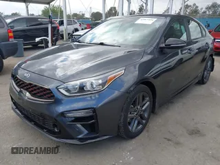 2020 Kia Forte GT-Line with VIN 3KPF34ADXLE246849, listed as a IAAI auction lot 42065956 with 37,507 mi miles. Bid and sale history available at carsss.com. Image 2.