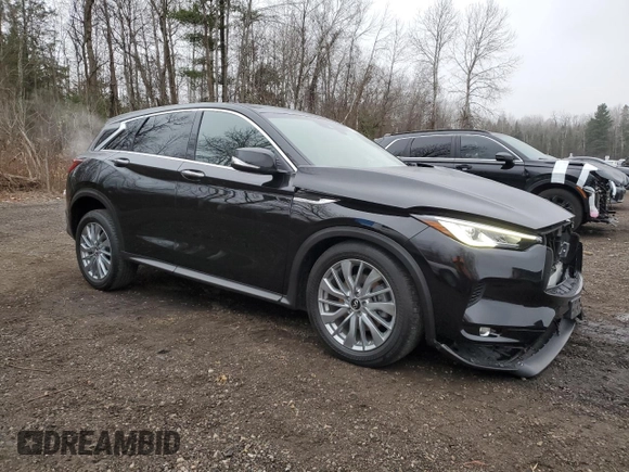 2023 Infiniti QX50 PURE with VIN 3PCAJ5AB1PF121243, listed as a Copart auction lot 79912354 with 25,845 mi miles and Clean Title. Bid and sale history available at carsss.com. Image 4.