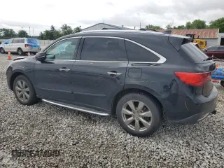 2014 Acura MDX Advance with VIN 5FRYD4H81EB017079, listed as a Copart auction lot 59939905 with 189,441 mi miles and Salvage title. Bid and sale history available at DreamBid. Image 2.