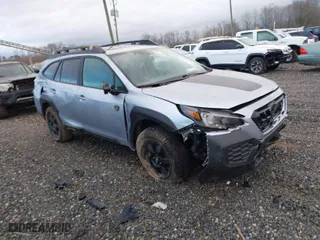 2024 Subaru Outback Wilderness with VIN 4S4BTGUD1R3204951, listed as a IAAI auction lot 41212559 with 5,782 mi miles. Bid and sale history available at carsss.com. Image 1.