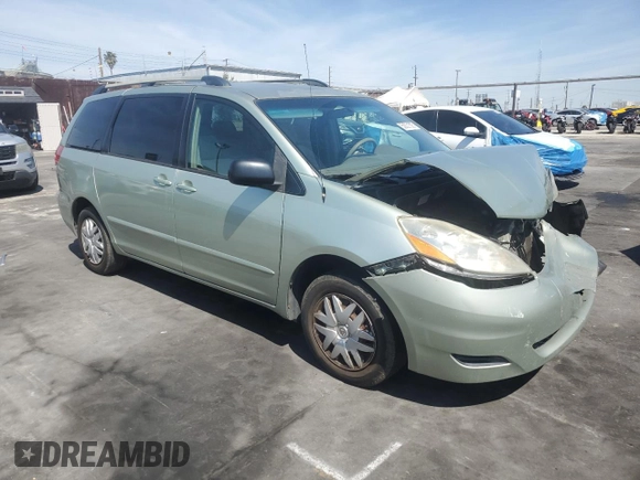 2006 Toyota Sienna CE with VIN 5TDZA23C16S566471, listed as a Copart auction lot 50001505 with 222,575 mi miles and Salvage Title. Bid and sale history available at DreamBid. Image 4.