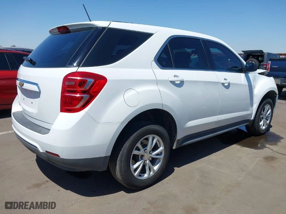 2017 Chevrolet Equinox LS with VIN 2GNFLEEK5H6134988, listed as a IAAI auction lot 41998031 with 57,167 mi miles. Bid and sale history available at carsss.com. Image 4.