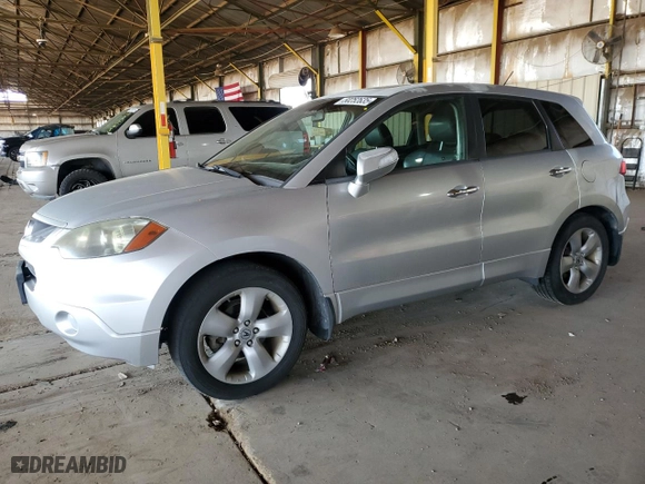 2007 Acura RDX Tech Pkg with VIN 5J8TB18527A007759, listed as a Copart auction lot 50252635 with 98,742 mi miles and Clean Title. Bid and sale history available at carsss.com. Image 1.