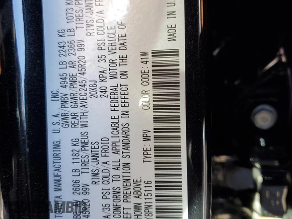 2023 Mazda CX-50 Premium Plus with VIN 7MMVABEY8PN115116, listed as a Copart auction lot 82142964 with 23,098 mi miles and Salvage Title. Bid and sale history available at carsss.com. Image 15.