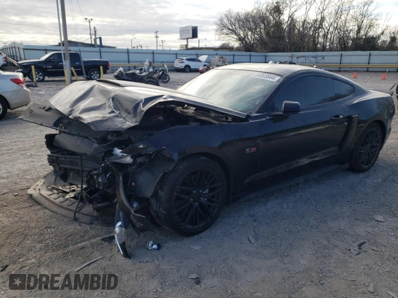 2017 Ford Mustang V6 with VIN 1FA6P8AM4H5279768, listed as a Copart auction lot 44333705 with 53,255 mi miles and Salvage Title. Bid and sale history available at carsss.com. Image 1.