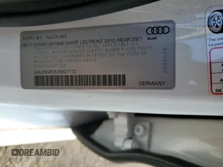 2018 Audi S6 Prestige with VIN WAUHFAFC8JN007112, listed as a Copart auction lot 71203664 with 61,267 mi miles and Salvage Title. Bid and sale history available at carsss.com. Image 12.