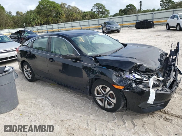 2017 Honda Civic Sedan LX with VIN 19XFC2F59HE078988, listed as a Copart auction lot 78674754 with 99,476 mi miles and Salvage Title. Bid and sale history available at carsss.com. Image 4.