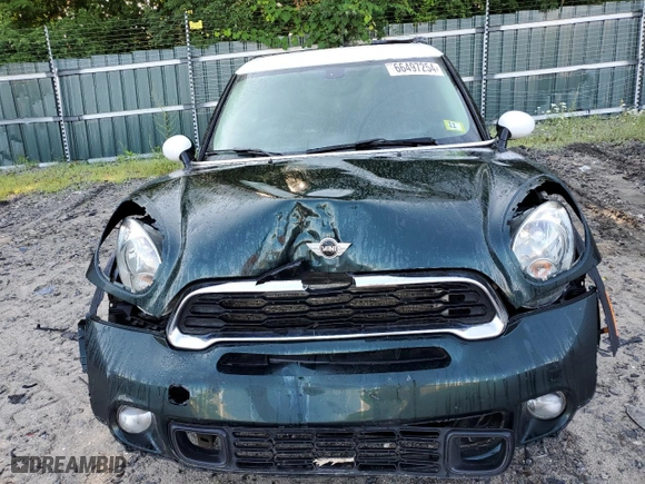 2013 MINI Cooper Paceman S ALL4 with VIN WMWSS7C53DWN71470, listed as a Copart auction lot 66497254 with 125803 miles and Salvage Title. Bid and sale history available at carsss.com. Image 5.