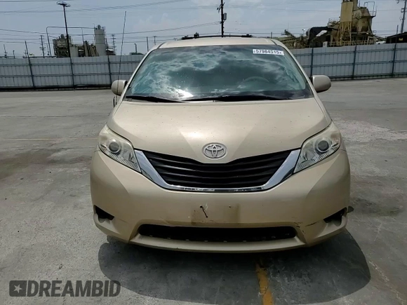 2012 Toyota Sienna LE AAS with VIN 5TDKK3DC5CS227808, listed as a Copart auction lot 57984515 with 103,656 mi miles and Salvage title. Bid and sale history available at DreamBid. Image 14.