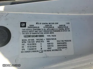 2004 Chevrolet Astro Cargo Van with VIN 1GCDM19X04B108883, listed as a Copart auction lot 50061715 with 0 mi miles and Salvage Title. Bid and sale history available at carsss.com. Image 14.